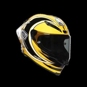 Cascos Moto AGV Diseño de motocicleta Seguridad Comodidad Agv Pista Gp Rr 70 Aniversario Gris Rojo Sandía Pastillas Camaleón Casco completo de fibra de carbono FTQX