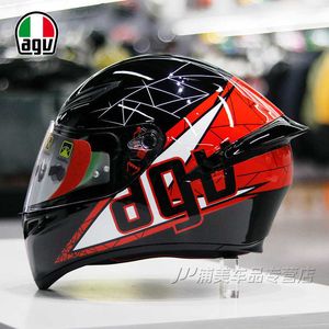 Casques Moto AGV Moto Design sécurité confort Agv Full K1 casque de Moto mâle été femme brillant mat noir navettage ED7T