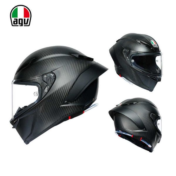 Cascos Moto AGV Diseño De Motocicleta Seguridad Comodidad Agv Pista Gprr Azul Hielo Motocicleta Fibra De Carbono Pista Anti Drop Ride Edición Limitada Casco Completo Chameleon TI8F