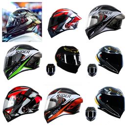 Casques Casques de moto Casque Fl Face X14 Du Generation 2 Couleur Rouge Noir Ant Riding Motocross Racing Motobike Drop Delivery Mobiles M