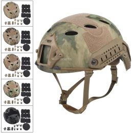 Helmets táctico rápido pj disparo de caza protección de caza casco liviano