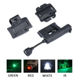 Casques Tactical Headlamp MPLS 4 Casque rapide Lumière Gen2 Green rouge blanc IR IR LED Indicateur de chasse Night Signal Light infrarouge Illuminateur