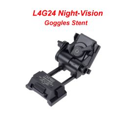 Casques Tactical Metal L4G24 Nightvision Goggles stent skip rhino nvg armes Mount Casque de chasse Mount Mbus Pro Sight Flipup Sight
