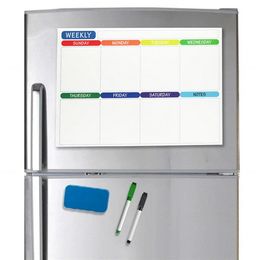 Limpieza útil sin rastro Hacer un horario mejor mejor resistencia a los rasguños Plan de aprendizaje de la calendario del refrigerador Magnético