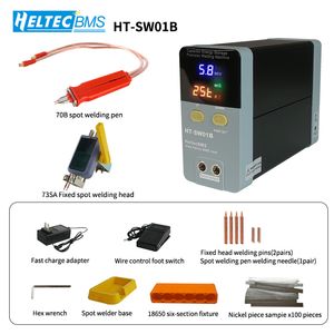 Heltec 12kW 21kW Portable Smilder Small Solder/Capacador Almacenamiento Máquina de soldadura de la batería LED Pantalla digital de 0.5 mm de espesor