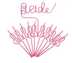 Hen Party Team Bride Straws Bachelorette Favors Peque para decoraciones suministros de vajilla desechable7592401