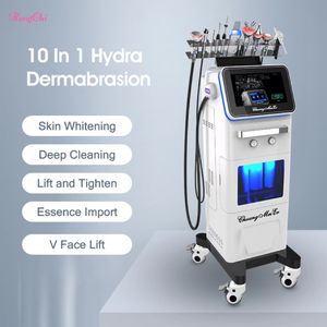 HengChi 10 en 1 equipo de belleza facial Aqua Facial Hydro Oxygen Microdermoabrasion Machine