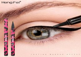 Hengfei Leopard Print Liquid Eyeliner No Shading Quik Drying Black Eye Liner Potlood Waterdichte Persistent Duizend vangst Oogmake -up T4723337