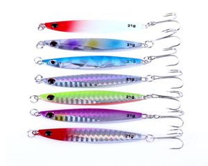 Hengjia 50pcs Nouveaux leurres de pêche en métal en plomb Bass Fresh-Bass Pesca BAITS AVEC PLACLAGE PLACLAGE TACK 21G 7CM CARP Fishing30965094114