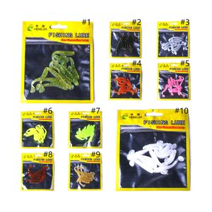 Señuelo de pesca suave Artificial HENGJIA, 10 piezas, una bolsa para sábalo japonés, aparejos de pesca suaves, larva, gusano, espiral, cola en T, cebos para peces