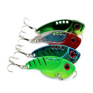 Hengjia visserij Lure Blade Lure Metal Vib Hard Aas zoet water ondiep water bas snoekbaarzen crappie minnow 11g vissen tackle vib01263p