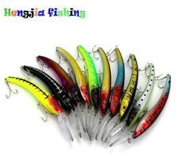 Hengjia Minnow Fishing Lures 155cm 163g 2 agudos japoneses Dos ganchos Cebo duro Cebo de pesca LURA 20 PCS MI0527875207