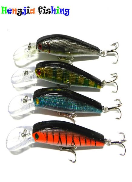 Hengjia Nouveau arrivée 10pcs de la plongée de plongée profonde Minnow Fishow Lure Crankbait Plastique Tackle de pêche dure avec des yeux réel 3D 125cm 14G4705515