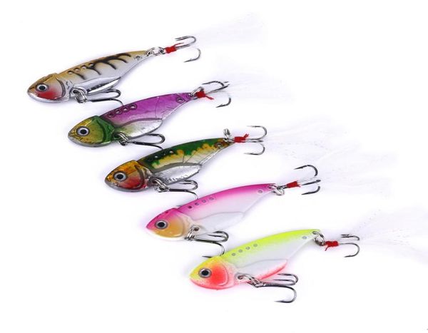 HENGJIA nuevo Blade Lure señuelos de pesca de metal FreshShallow Feathers Walleye Crappie swinger anzuelos de pesca con mosca señuelo de pesca Tackle VI6136225