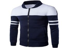 Hengsong 2018 Spring Autumn Men Golf Jackets Coat Striped Patchwork Slim Fit Jacket for Men Male Man Sport Jacket Sportwear1267103