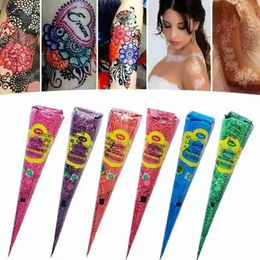 Henna tattoo -pasta Indian Tijdelijke sticker verf 25g Body Color Art Juice Painting Cream 240408