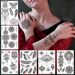 Henna Tattoo Tijdelijke Waterdichte Sticker 6 Maanden Sexy Meisjes Naakte Vrouwen Nep Tattoos Langdurige Festival Accessoires Body Art