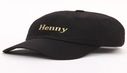 Henny – chapeau de papa brodé pour hommes et femmes, casquette de Baseball en coton souple, facture incurvée, boucle réglable, rétro, été 5073881