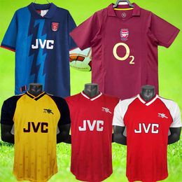 HENRY Retro Vintage Klassiek VOETBALSHIRT Voetbalshirts HIGHBURY PIRES REYES 20 02 03 05 06 92 93 94 95 96 98 99 BERGKAMP ADAMS Persie Galla V. PERSIE 88 89 90