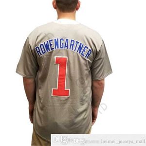 Henry Rowengartner 1 Honkbal Jersey Rookie Of The Year Kostuum Film Uniform Heren Gestikt Jerseys Shirts Maat S-XXXL Snelle Verzending