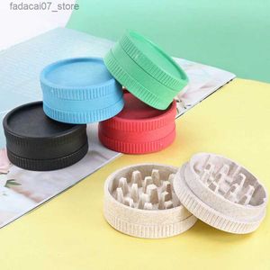 Herb Grinder 2/4/8 Pièces 2 couches 55 mm Tobacco Grinder Grinder Crusher Spice Crusher BioDedable Plastic ACCESSOIRES SUMEUX OUTILS Q240408