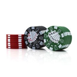 Herb Grinder Creative Poker Chip Style Ménage Fumeur Accessoires Broyeurs À Tabac En Métal Drop Delivery Maison Jardin Divers Dhuic