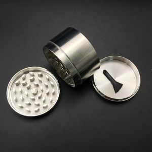 Rokende accessoires 4 -delige kruidmolen metalen scherpe stenen delen 55 mm voor tanden roken filter net droog