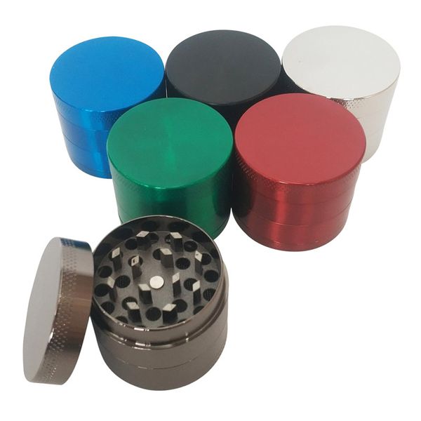 Molinillos de hierbas Molinillo de humo de aleación de zinc 4 piezas Filtro de dientes de metal Molinillos de tabaco de hierba neta Mayorista 40MM Accesorios para fumar para hierba seca