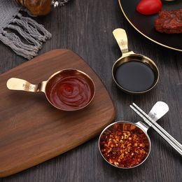 Herb Spice Tools 304 cuchara de salsa de acero inoxidable plato de condimento plato de salsa de cocina plato de vinagre plato de salsa plato de condimento para refrigerios 230831