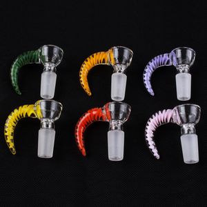 Roken Accessoires Kruid Tabak Glass Bowl Man 14 / 18mm voor Bong Beker High Quanlity USA Colors