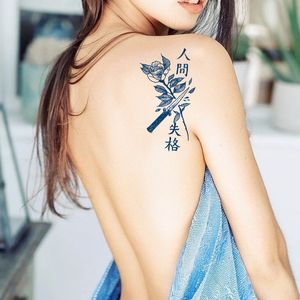 Autocollants de tatouage à base de plantes autocollants de tatouage de jus de tatouage imperméables semi-permanents
