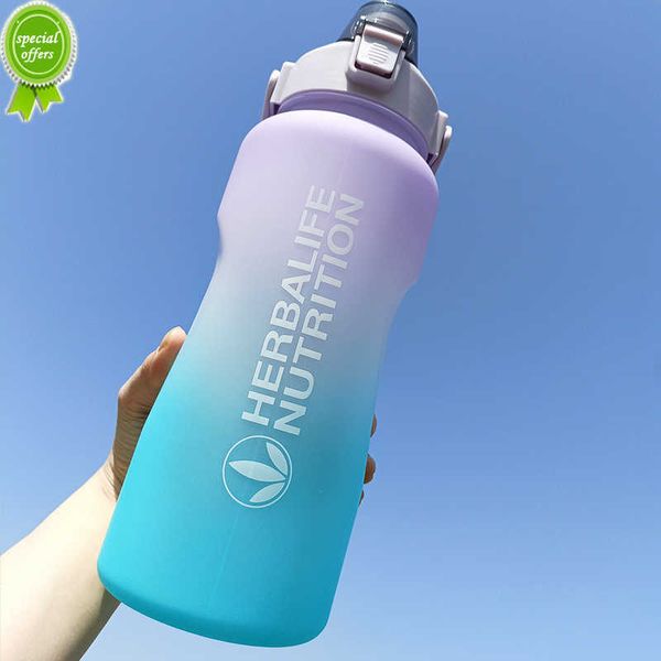 Herbalife – bouteille nutritionnelle 1100/2000ml, tasse d'espace d'eau potable dégradée, bouteille d'eau en Carton de lait avec paille
