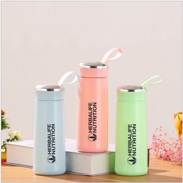 Herbalife Nutrition Milk Shake Protein Creative Bouteille d'eau 400ml Plastique Verre Double Isolation Shake Bouteille Diverses Couleurs 201106