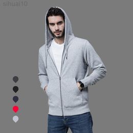 Herfst mannen rits sweatshirt zip hoodie katoen basic effen kleur vrouwen casual Jas Leeg fleece unisex jas tops l220730