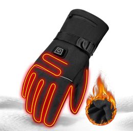 HEROBIKER gants de Moto imperméables chauffés Guantes Moto écran tactile alimenté par batterie Moto course gants d'équitation Winter3601002