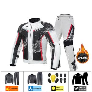 Chaqueta de moto HEROBIKER impermeable de invierno a prueba de frío chaqueta de Motocross moto a prueba de viento ropa de montar equipo de protección