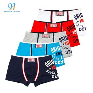 Heroes 5 stks lot Roze Mannen Ondergoed Boxers Sexy Katoen Gedrukt Boxer Heren Ondergoed Half Een Pak Mannen Katoenen Shorts Boxer215N