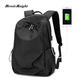Heroic Knight Fashion 15.6 inch Laptop Men Waterdichte reis Backpack School Teenage Mochila Bag 220630