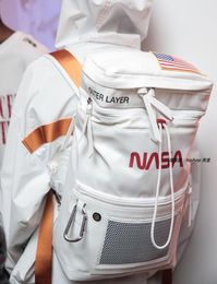 Heron Schoolbag 18SSS NASA Co Marque de marque Preston Backpack Men039s Ins Brand New9477936