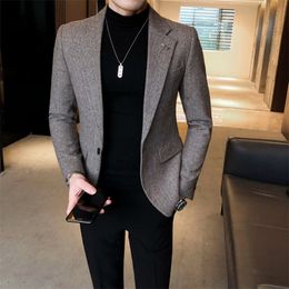 Herringbeenpakontwerper Kostuum Mariage Homme Party Suits Tuxedo Bruidy Wedding Trajes de Hombre Para Fiesta Mens Blazer Jacket 220504