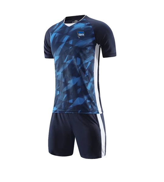 Hertha BSC – survêtement d'été à manches courtes pour homme, tenue de sport et de loisirs, pour enfants et adultes, taille disponible