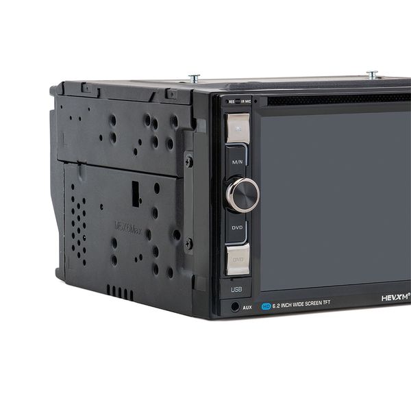 HEVXM HE - 6610 Reproductor de DVD estéreo para coche con pantalla táctil de alta definición de 6,2 pulgadas