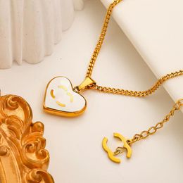 Hou populaire dubbele letter hart ketting sieraden voor vrouwen cadeau