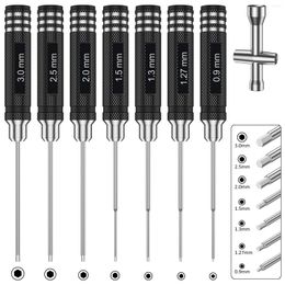 Tournevis hexagonal 0.9mm/1.27mm/1.3mm/1.5mm/2.0mm/2.5mm/3.0mm outil de passe-temps RC hexagonal ergonomique robuste avec