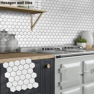 Hexagon Wall Tile Stickers 3D Fond d'écran viny