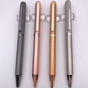 Hexagonal Premier Gift Metal Metal Ballpoint Pen Golden / Rosegold / Silver / Black Checkered Classical Luxury Lettring A P