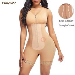 HEXIN Plus Size Shapewear Minceur Ceinture Ceinture Corset Butt lifter Tummy Control Pulling Underwear post-partum Shaper faja 201222