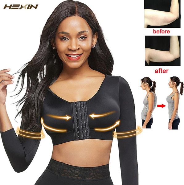 Hexin Women Shaper Back Homosto Corrector Joba de postura Corrector Control de brazo Baja de control Arma de grasa Quemador Slimming Underwea Y7019881