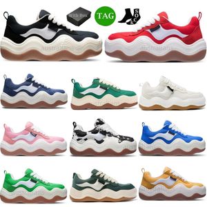 Heyday Triple Wavy Platform golf paars zwart groen roze blauw broodschoen dikke zolen rubberen heren dames casual schoenen