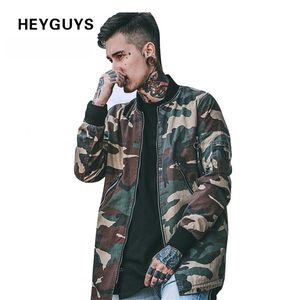 HEYGUYS high street Europe rue camo Veste Hip Hop Costume Pull Veste d'hiver Hommes Manteau mode hommes Casual jacekts LJ201013